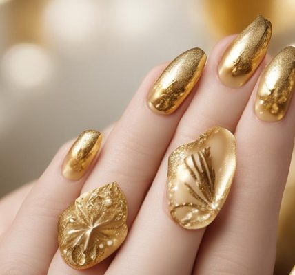 Paznokcie ze złotym akcentem: Top 15 eleganckich inspiracji na manicure